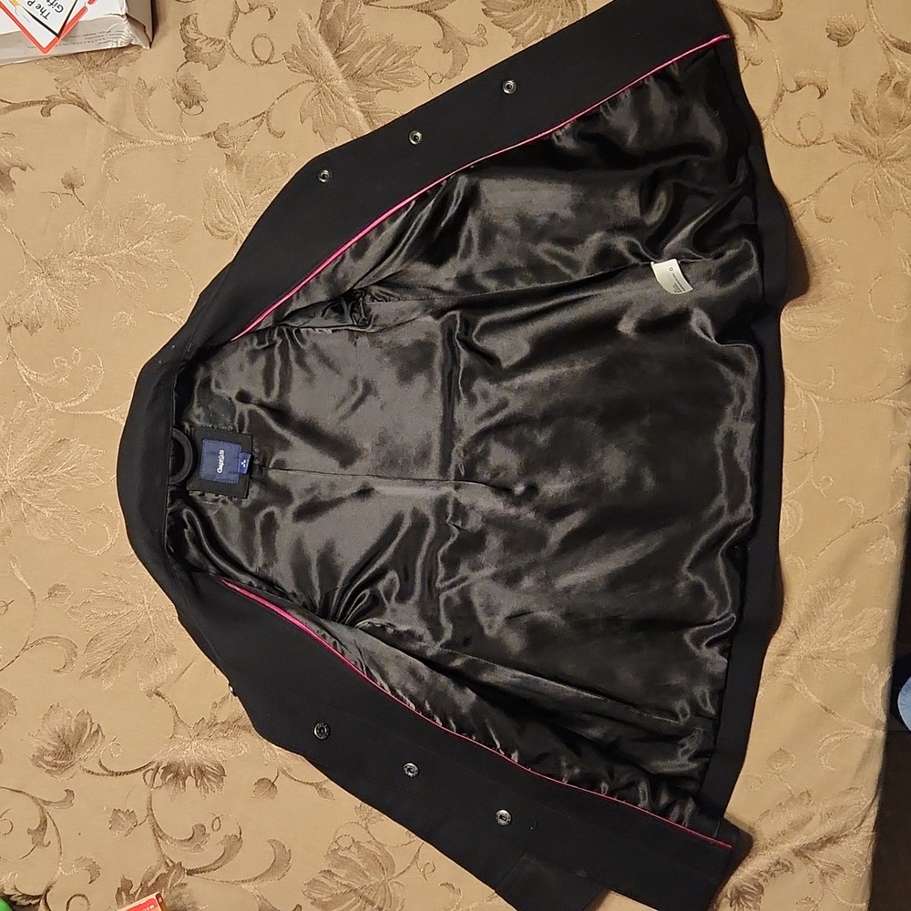 GAP Kids Black Pea Coat (S) 6-7 - Picture 5 of 6